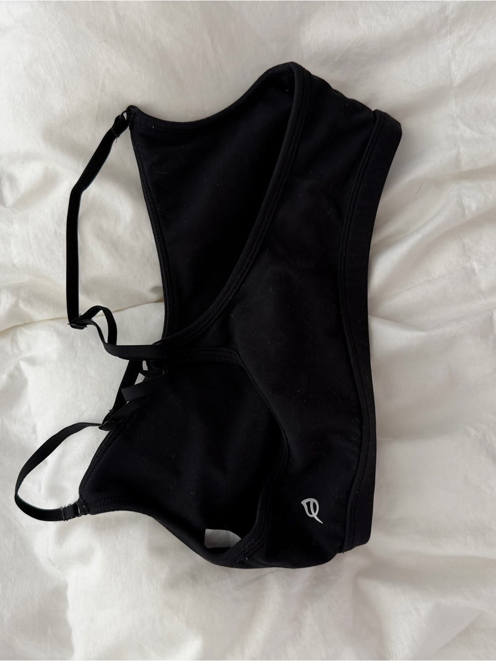 P’tula Black Sports Bra with Adjustable Straps